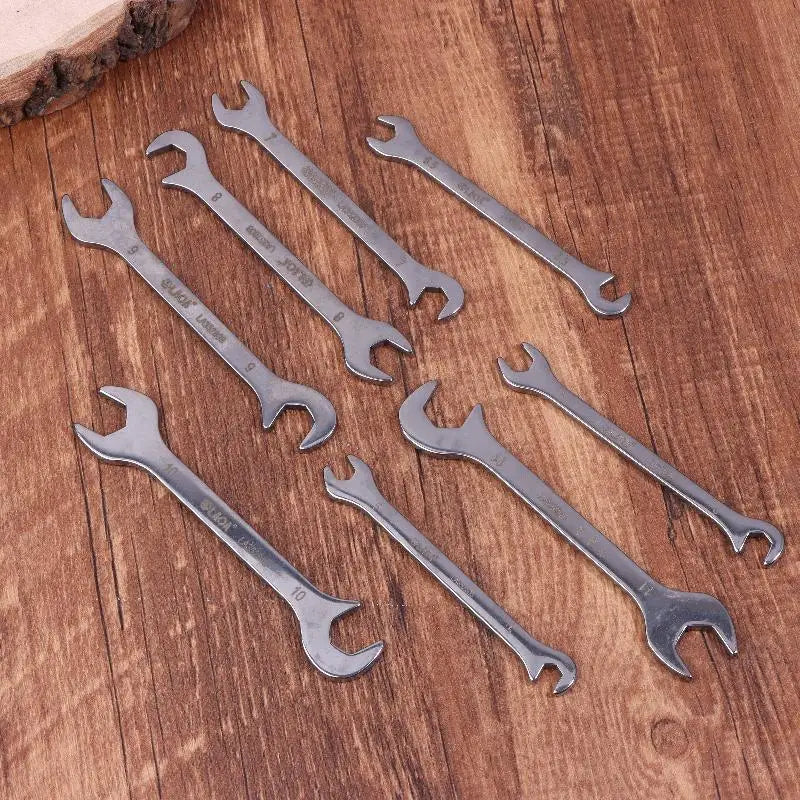 1/8/10Pcs Mini Thin Stainless Steel Double Open-end Wrench 5-11mm Dual-purpose Wrench For Repair Hand Tool Accessory