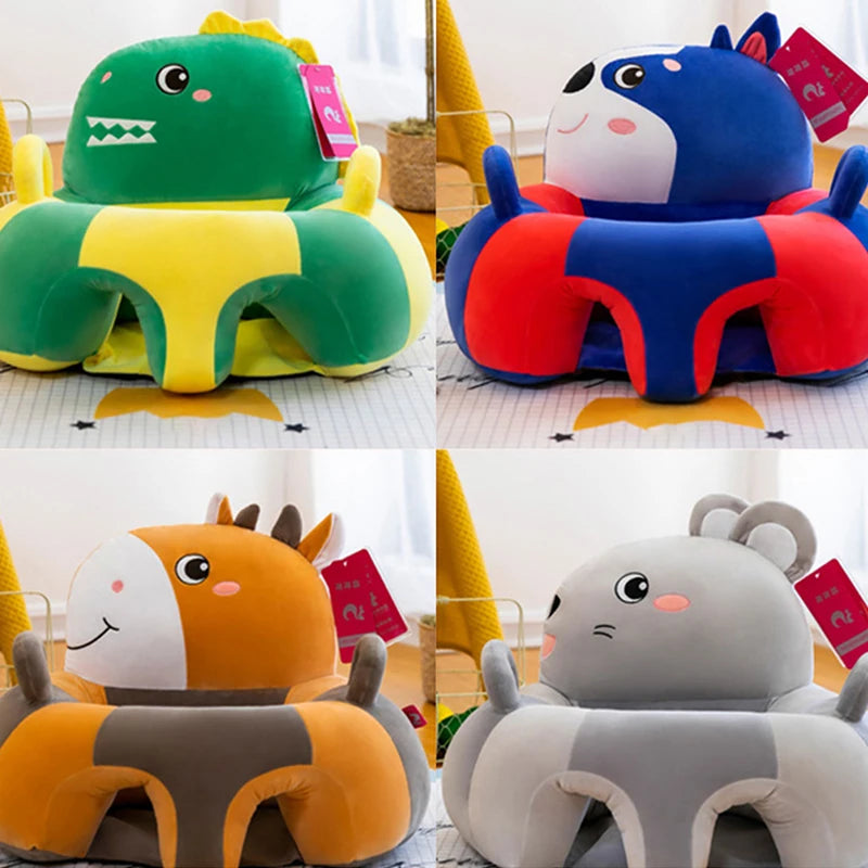 1Pcs Baby Support Seat Sit Up Soft Chair Cushion Sofa Plush Pillow Toy Animal Sofa Seat Pad