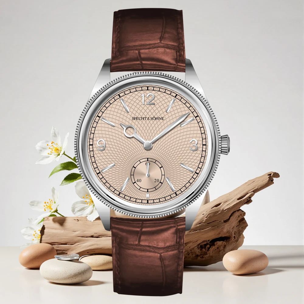 New Fashion Specht & Söhne 38.5MM Mechanical Watches For Men Seagull Movt Sapphire Crystal Business Watch Relogio Masculino