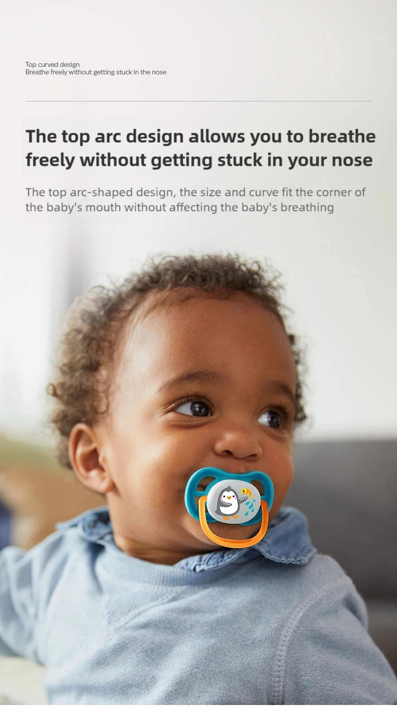 PHILIPS AVENT Silicone Nipple Pacifier Baby Toddler Soothe Kids Newborn Baby Silicone Teething Pacifier Orthodontic Nipples Baby