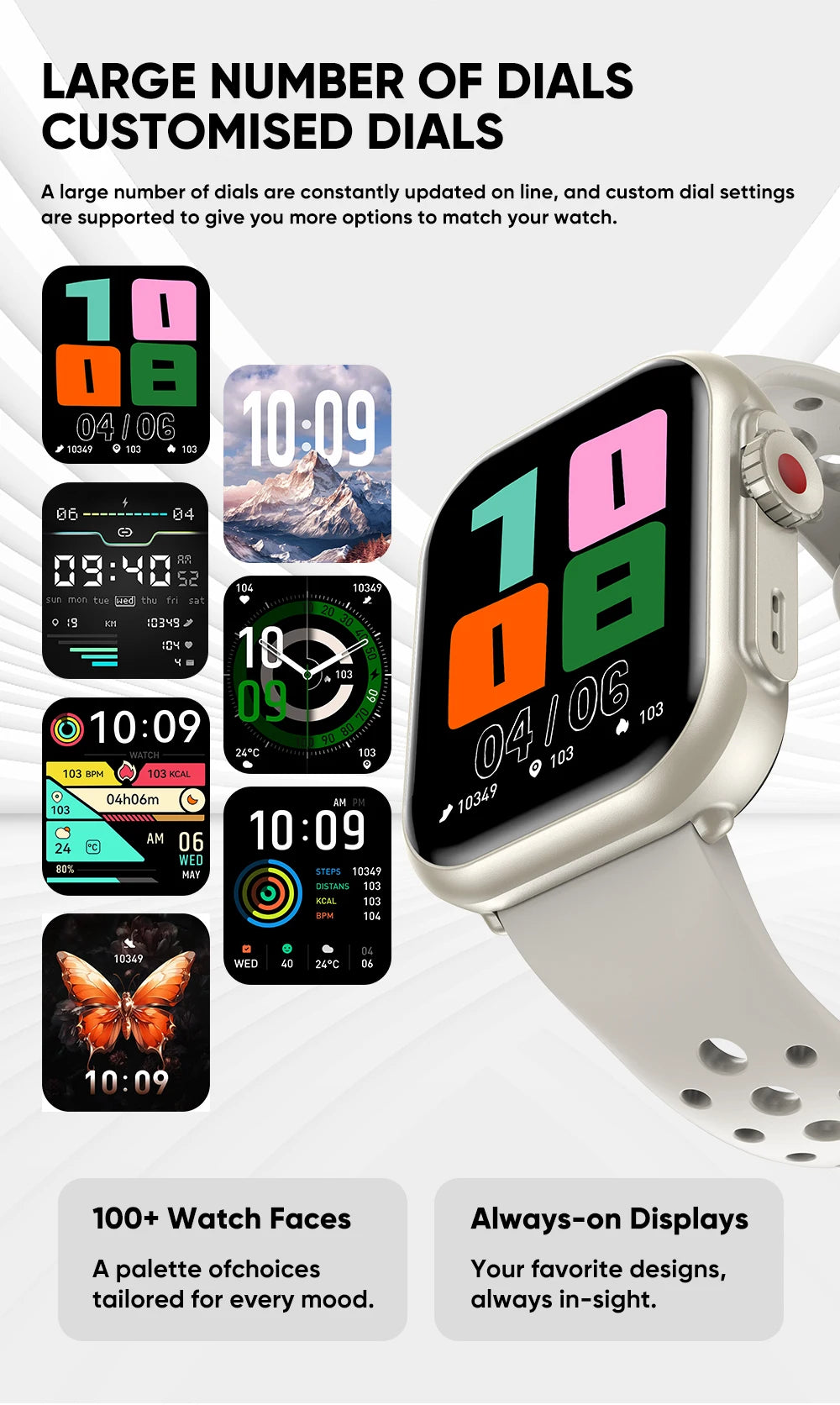 2025 New 1000mAh Battery AMOLED Smart Watch Ultra K62 Men Women Heart Rate 100+Sport HD Bluetooth Call IP67Waterproof SmartWatch