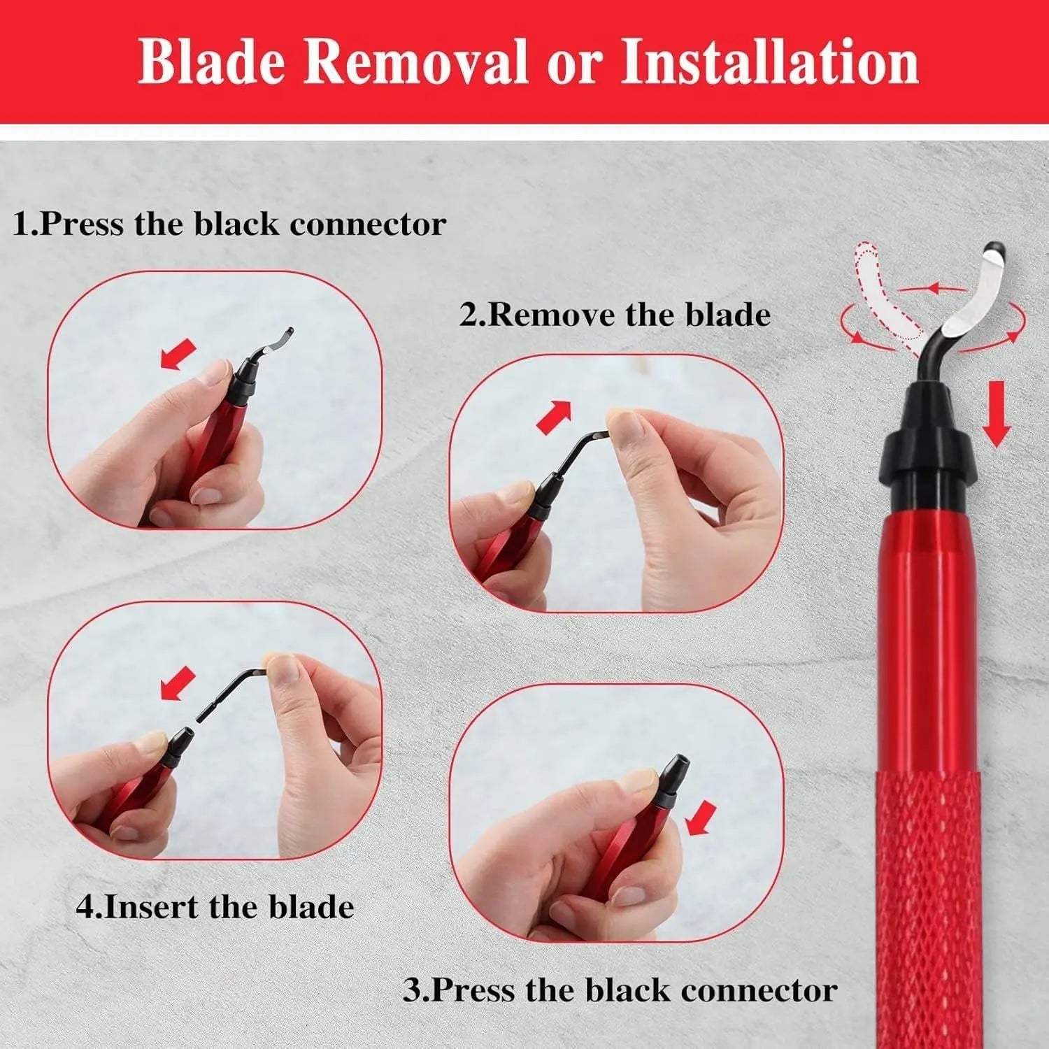 10PCS Deburring Blades Set High-Speed Steel Rotary Blades for Precision Deburring Compatible with Universal Deburring Tools