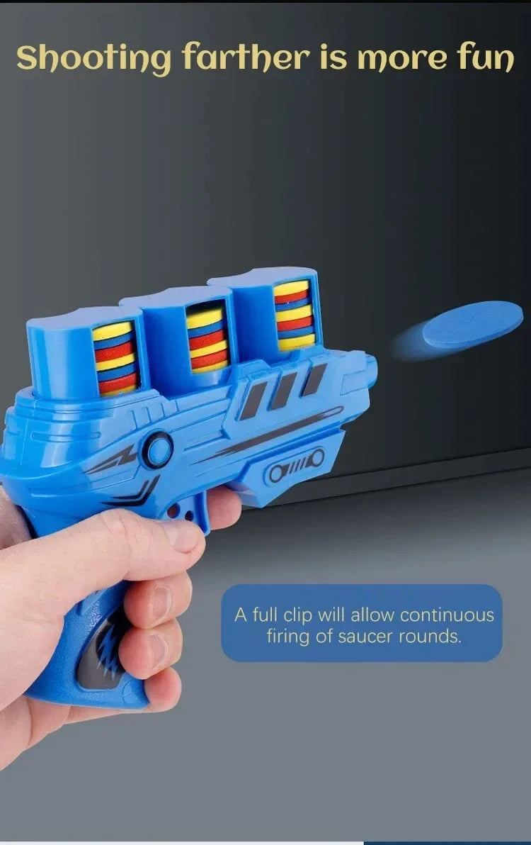 AF Interactive Turnip Gun Cat Toy with 15pcs Reusable Soft Bullets, Pet Hunting Training & Funny Interactive Play Supplies