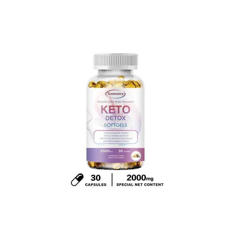 Keto Capsules - Promote Weight Management, Improve Metabolism, Support Body Cleansing and Detoxification