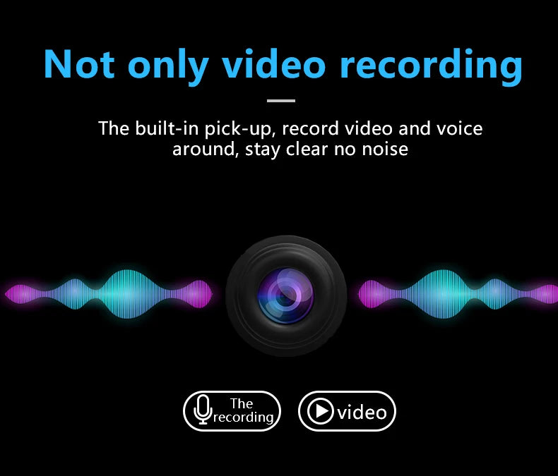 Mini WiFi Camera HD 1080P Indoor Monitor Security Protection Home Baby Video Surveillance IP Cam Audio Recorder 2024 New
