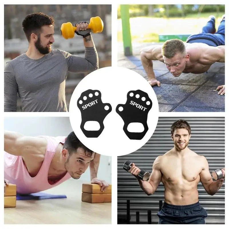 1Pair Lifting Grips Cross Training Weightlifting Palm Grips Hand Protection For Home Gym Fitness For Gymnastics Pull-Ups durable