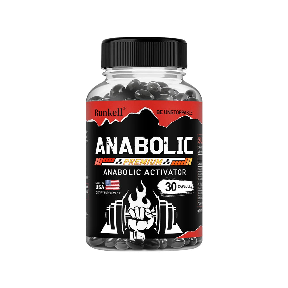 Men’s Muscle Builder Capsules - Lean Muscle Growth, Strength, Endurance & Recovery, Anabolic Activator, 30/60/120 Capsules