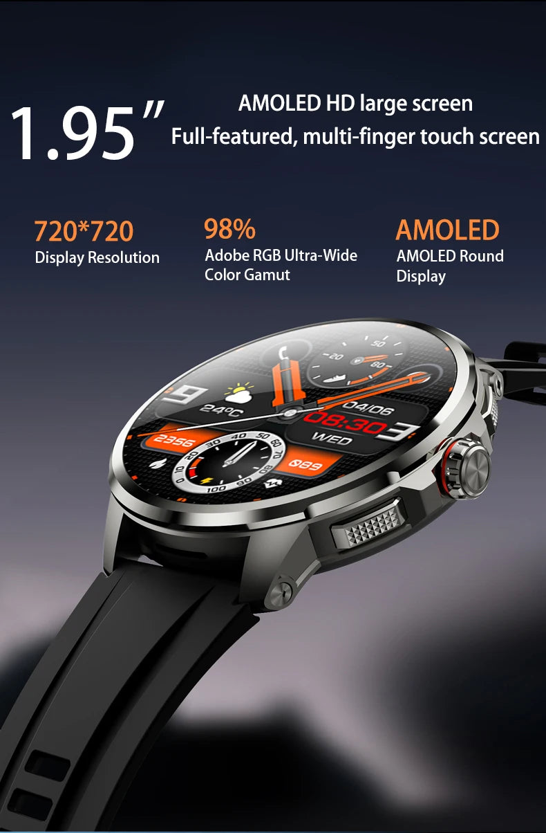Goldenspike 32GB+256GB Smartwatch 4G/5G LTE 900W Rotary HD Camera GPS WIFI HiSportPro App Bluetooth Smart Watch For IOS Android