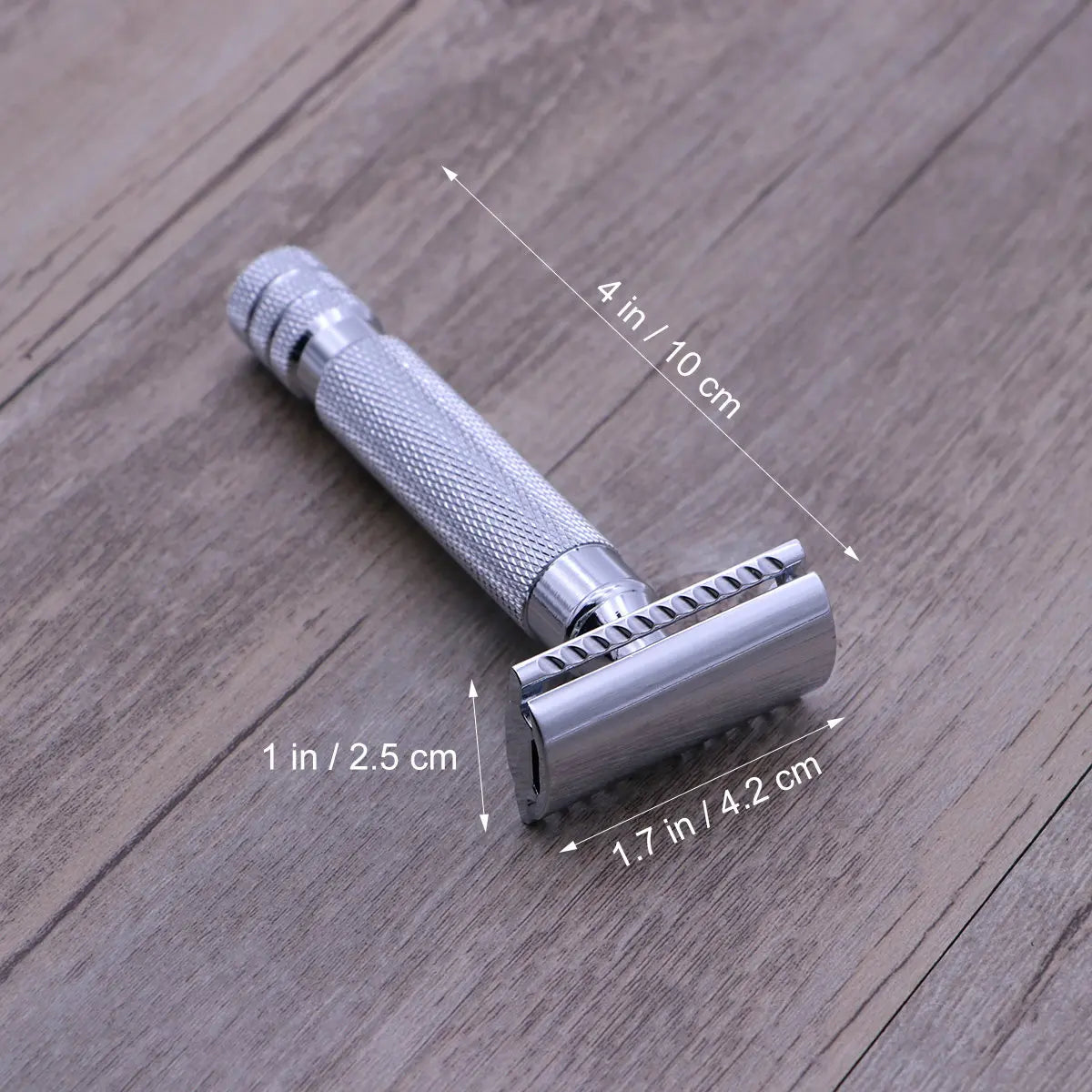Double Edge Safety Razor Stainless Steel Butterfly Opening for Men Close Clean Shave No Irritation Razor Shaver