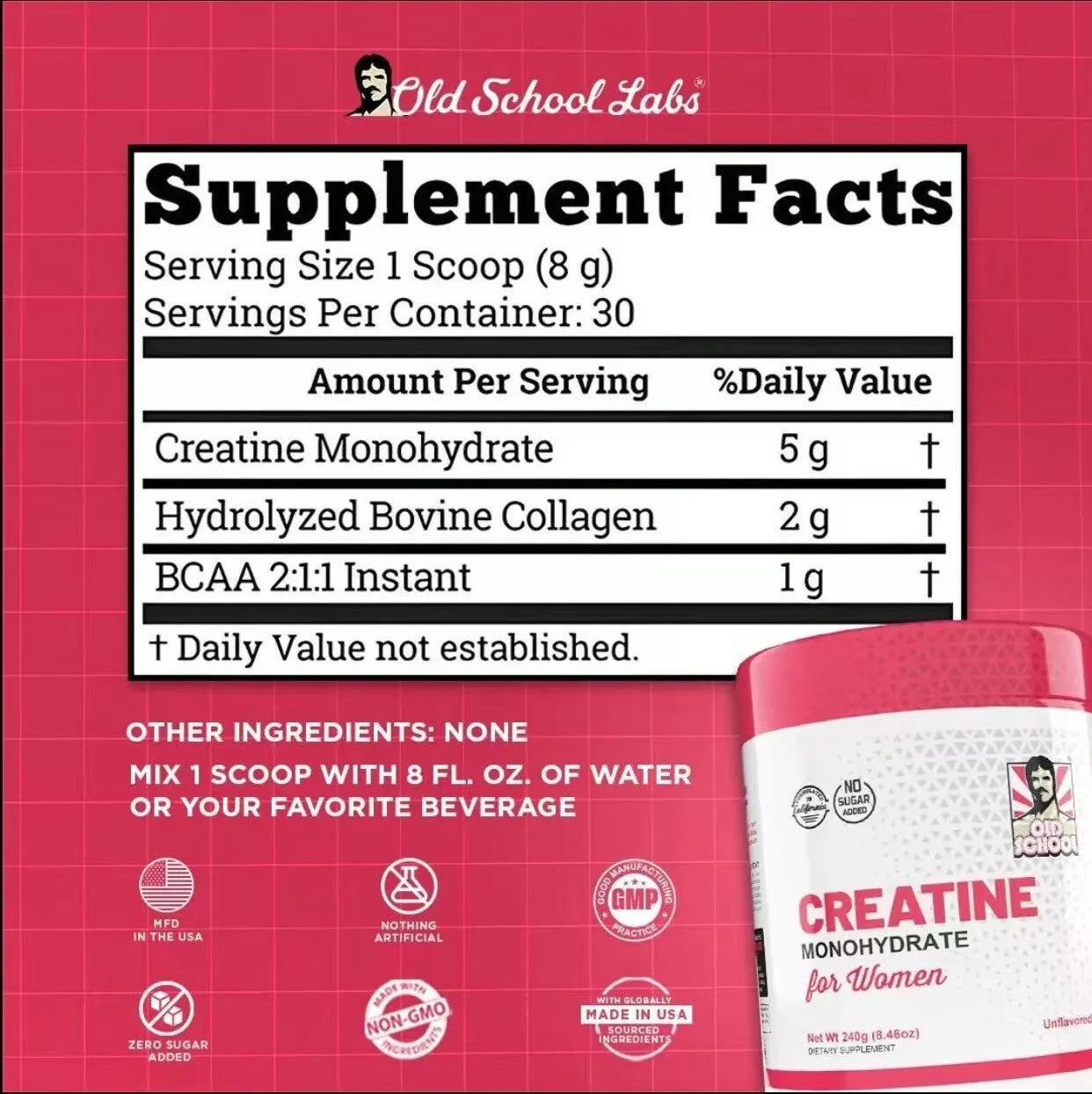 Creatine Monohydrate for Women - Promote Muscle Recovery, Enhance Strength, Boost Performance, Enhance Confidence