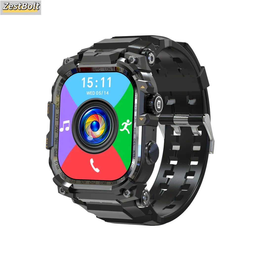 APPLLP 7 MAX 5G LTE Smartwatch 2.06inch Amoled Larger Screen Android 10.0 Smart Watch With 8MP Rotary Camera Sim Card Slot WIFI