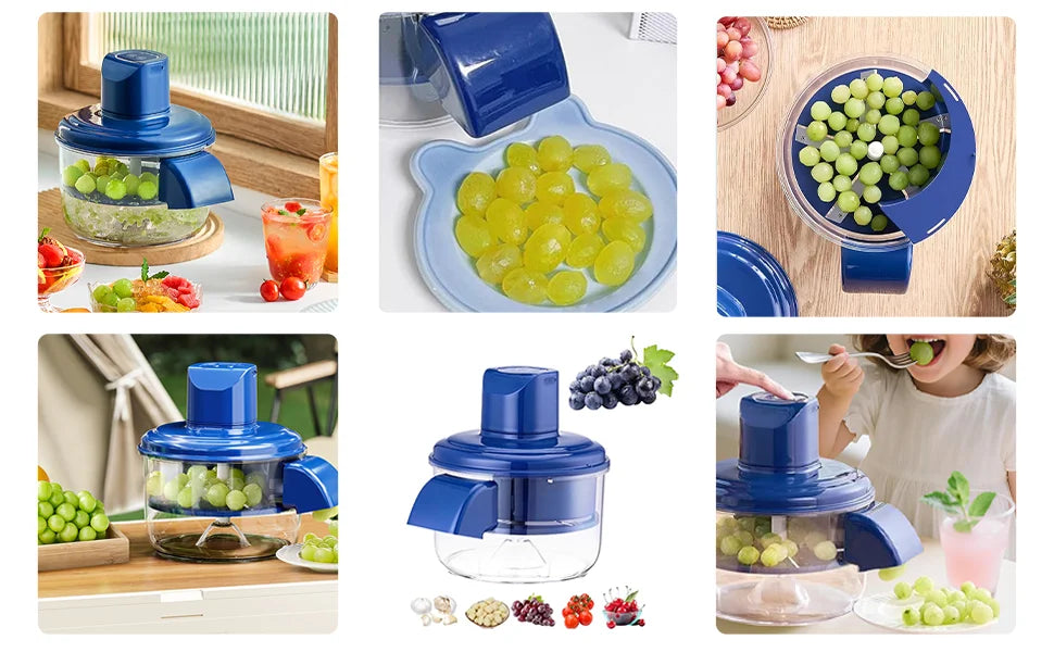 Upgrade 2-in-1 Automatic Grape Peeler Machine, Electric Garlic and Cherry Tomato Peeler, Cordless Fruit Skin Remover for Small P