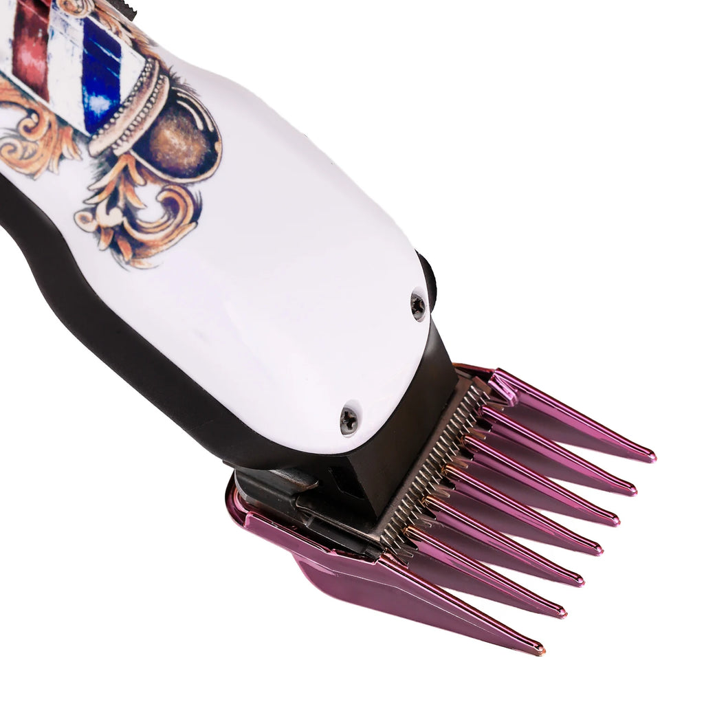 10 Piece Set Barbershop Hairdressing Electroplating Haircut Limit Comb Trimmers Positioning Comb Salon Styling Tool Bring A Box