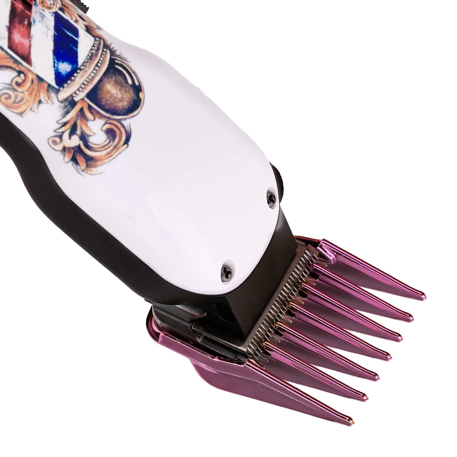 10 Piece Set Barbershop Hairdressing Electroplating Haircut Limit Comb Trimmers Positioning Comb Salon Styling Tool Bring A Box