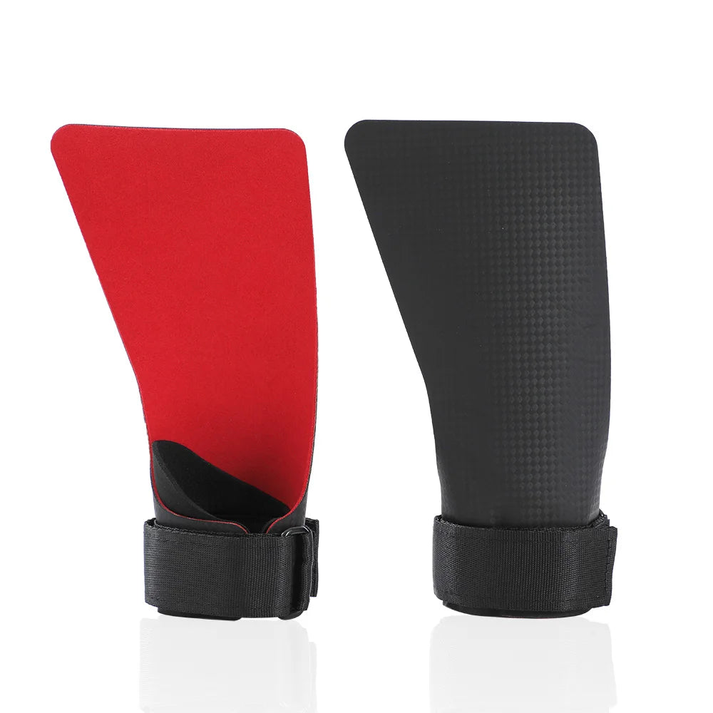 A Pair of Kevlar Rubber NO-hole Hand Grips for Crossfit Pull-ups Cross Training Gymnastics WODS Palm Protector No Need Magnesium