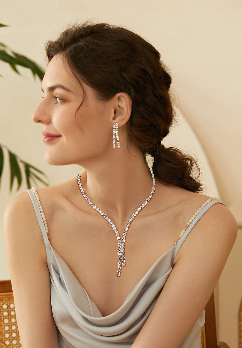 Riviera Necklaces Full Moissanite Tennis Necklace for Women 925 Sterling Silver Size Gradient Diamond Choker with Certificate