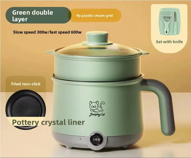 Mini Multi-Function Electric Cooker Small Integrated Steaming And Cooking Dormitory Noodles Home Use Single Person Mini Electric