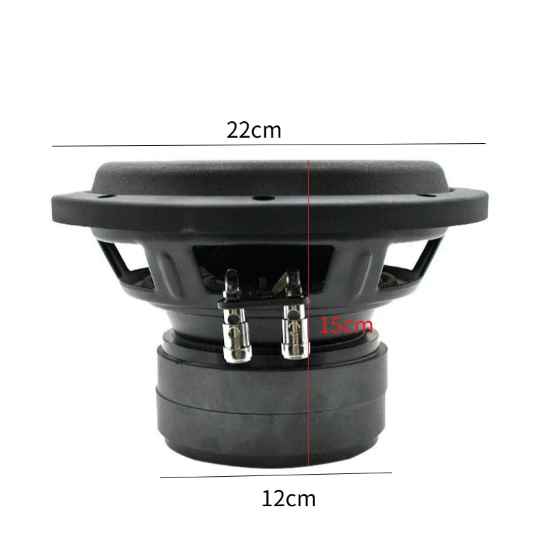 SOTAMIA 1Pcs 8 Inch Dual Magnetic Subwoofer 4 Ohm 400W Aluminum Audio Loudspeaker Spuer Bass Universal Speaker for Car Speakers