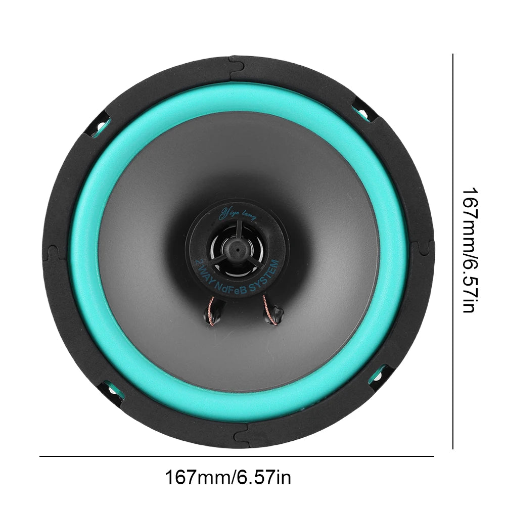 4/5/6.5 Inch Universal Car Speaker 100W/160W HiFi Coaxial Subwoofer 12V Full Range Speaker Sensitivity 92dB Car Subwoofer Stereo