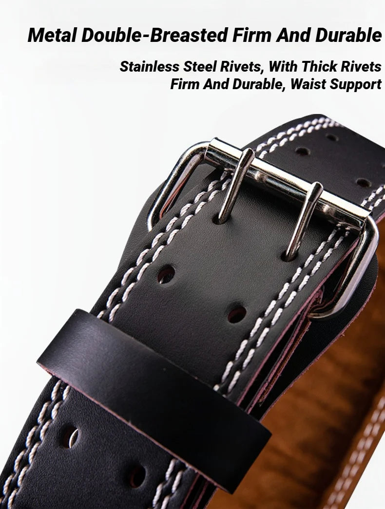 PU Leather Professional Waist Support Sports Safety Belt Protection Fitness Deep Squat Hard Pull Weightlifting Equipment Trainin
