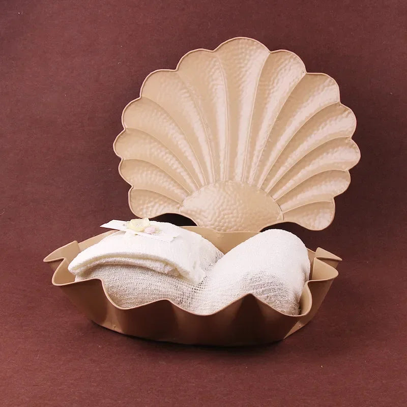 Newborn Photography Props Iron Shell Bed Pearl Mermaid Butterfly Pillow Blanket Baby Costume Baby Photo Props Studio Accessories