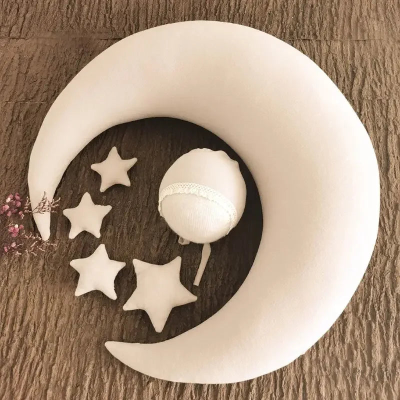 ❤️Moon Pillows Set Newborn Photography Accessories Posing Crescent Pillow 6Pcs/Set Studio Baby Photo Decoration Moon Fotografia