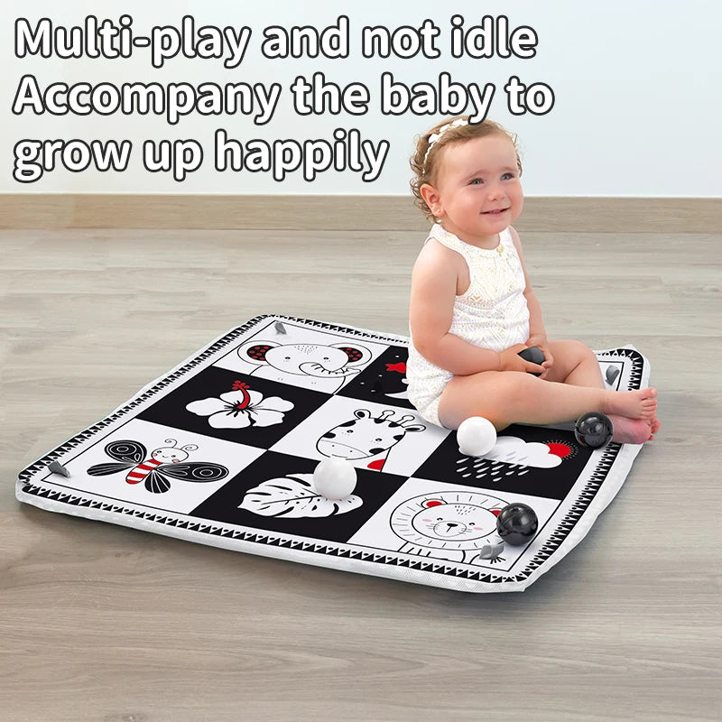 Multifunctional Baby Fitness Frame Crawling Mat Early Education Activity Fitness Room Toys Puzzle Game Mat Infant Rug Toys Gift