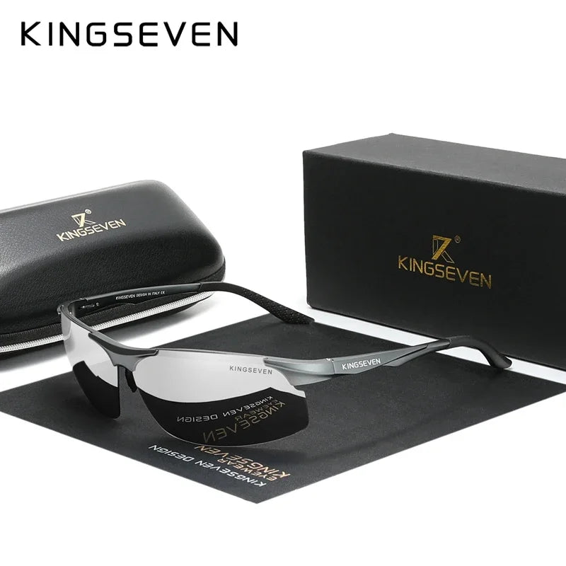 KINGSEVEN UV400 Polarized Men Sunglasses Cycling Driving Mirror Lens Male Glasses Anti-glare Women Fishing High Quality Eyewear