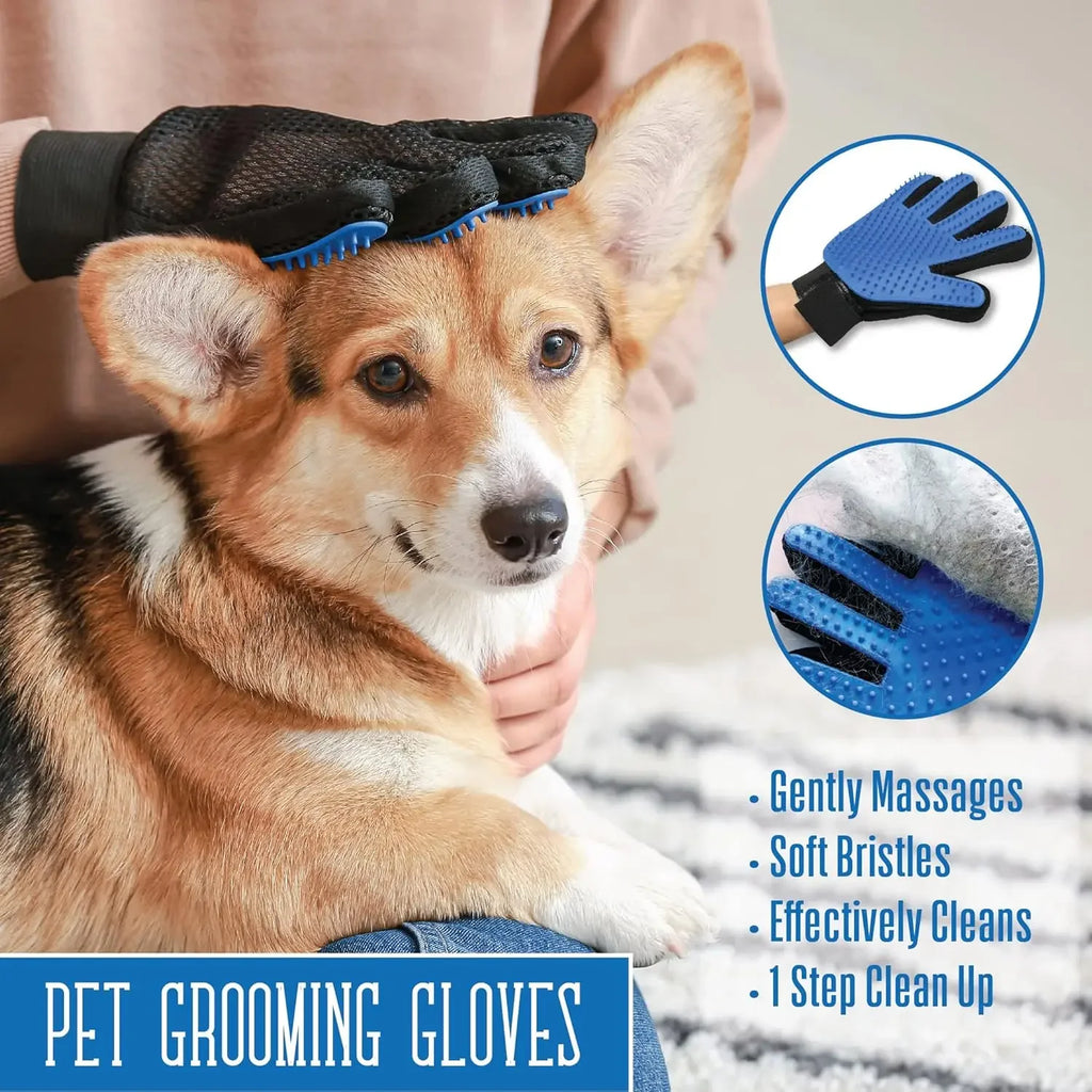 Pet Hair Glove Comb Pet Dog Cat Grooming Cleaning Glove Deshedding Hair remover Massage Brush Animal Supplies Cat Accessoies