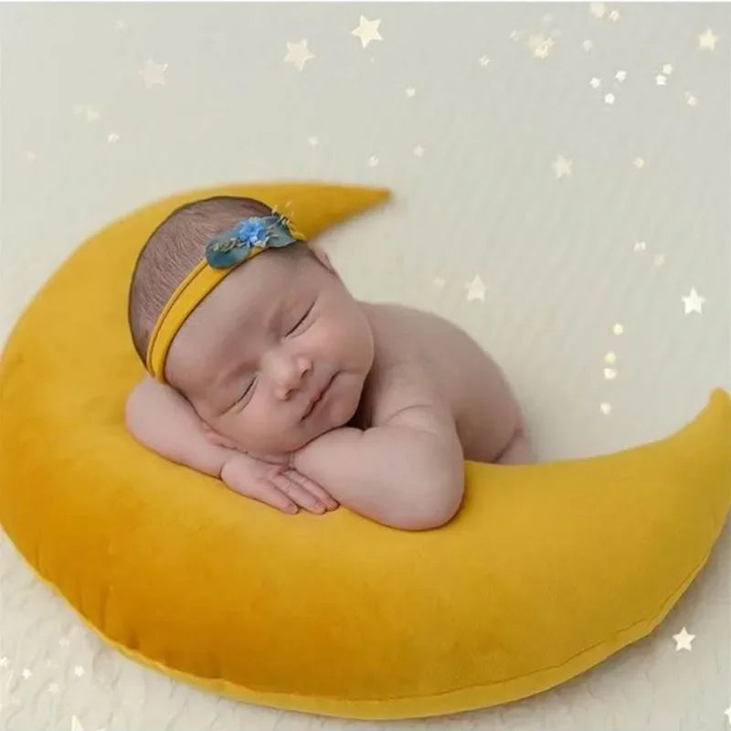 ❤️Moon Pillows Set Newborn Photography Accessories Posing Crescent Pillow 6Pcs/Set Studio Baby Photo Decoration Moon Fotografia