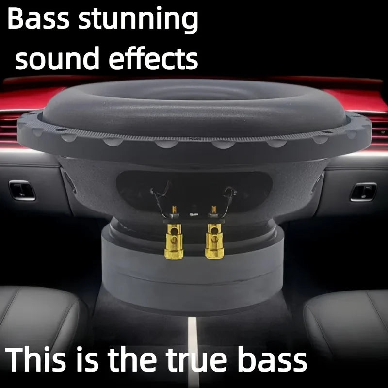 8-inch/10 inch/12 inch high-power car subwoofer - single or double coil design, Cannon edge, 500W RMS power processing capabilit