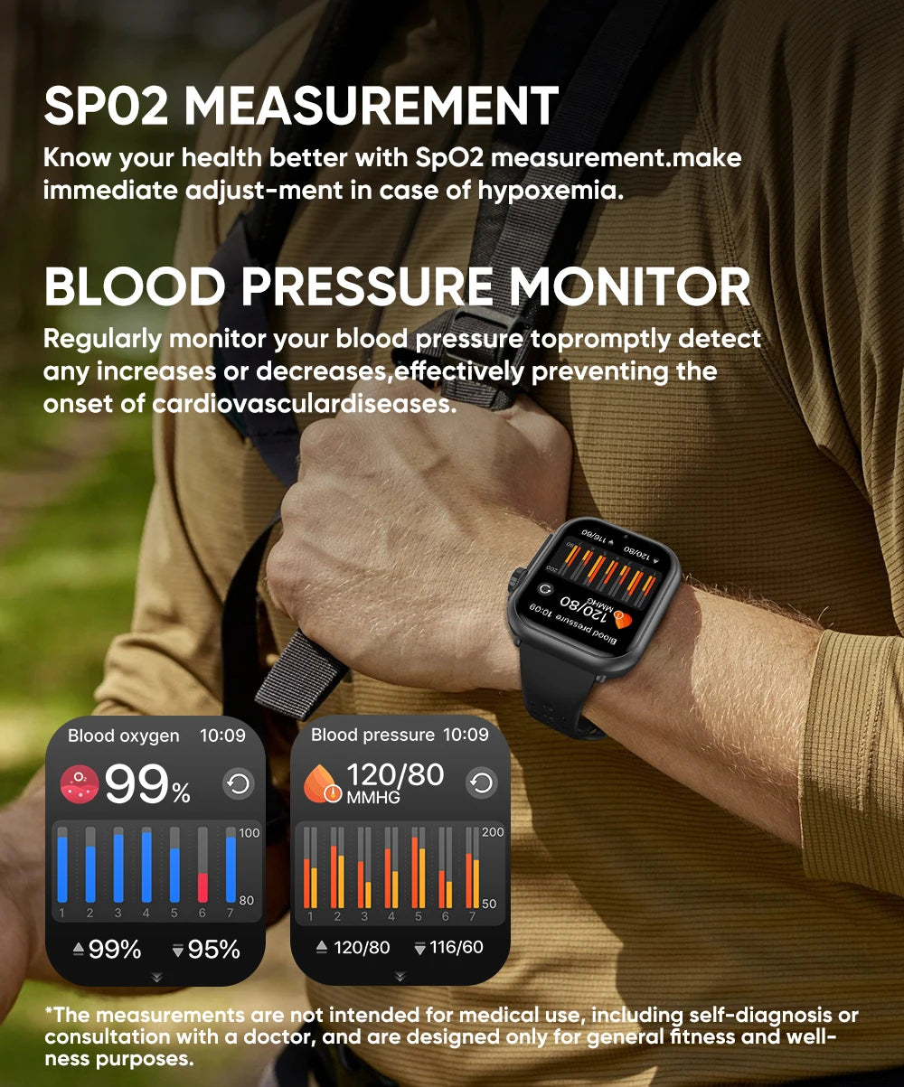 2025 New 1000mAh Battery AMOLED Smart Watch Ultra K62 Men Women Heart Rate 100+Sport HD Bluetooth Call IP67Waterproof SmartWatch