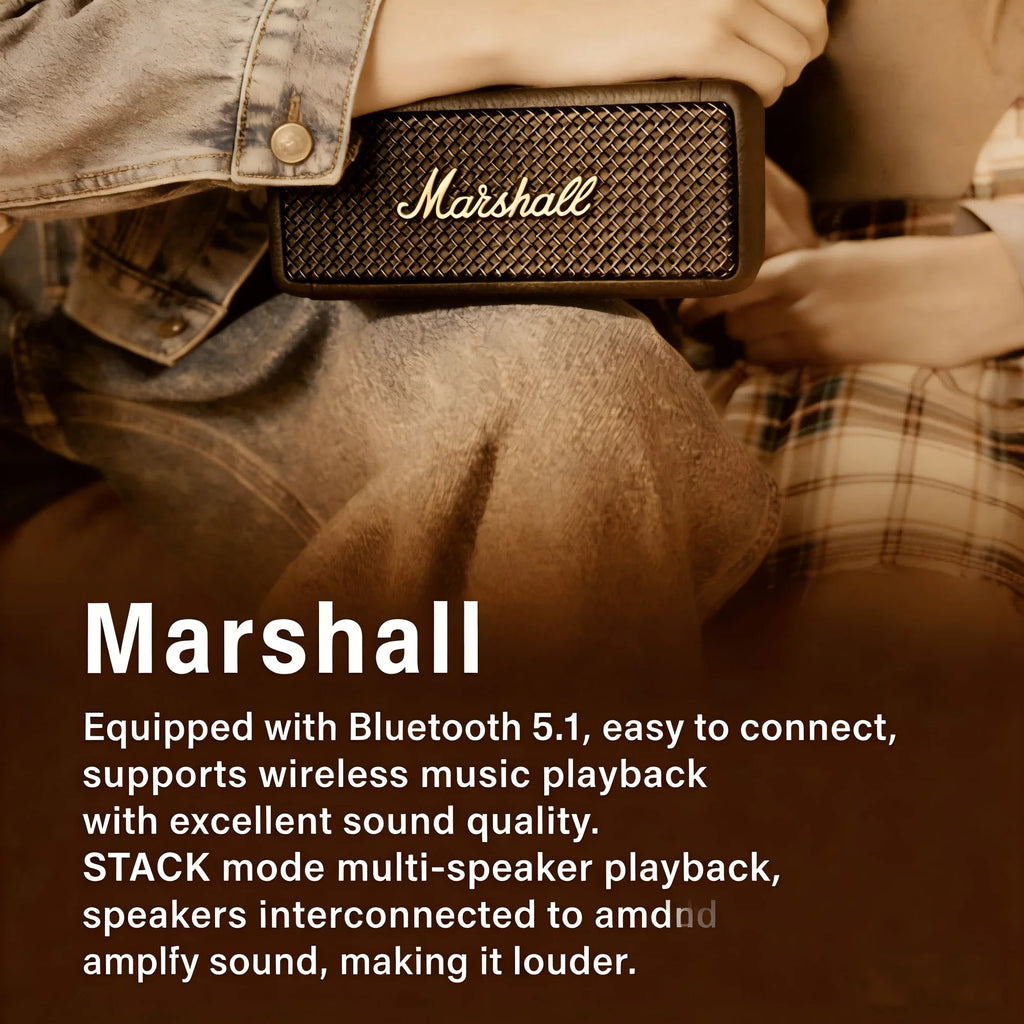 Marshall Emberton III Bluetooth Speaker Portable IPX7 Waterproof Wireless Stereo Bass Mini Speaker Outdoor Home Party Travel