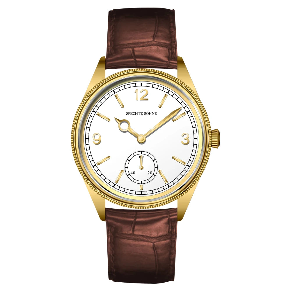 New Fashion Specht & Söhne 38.5MM Mechanical Watches For Men Seagull Movt Sapphire Crystal Business Watch Relogio Masculino