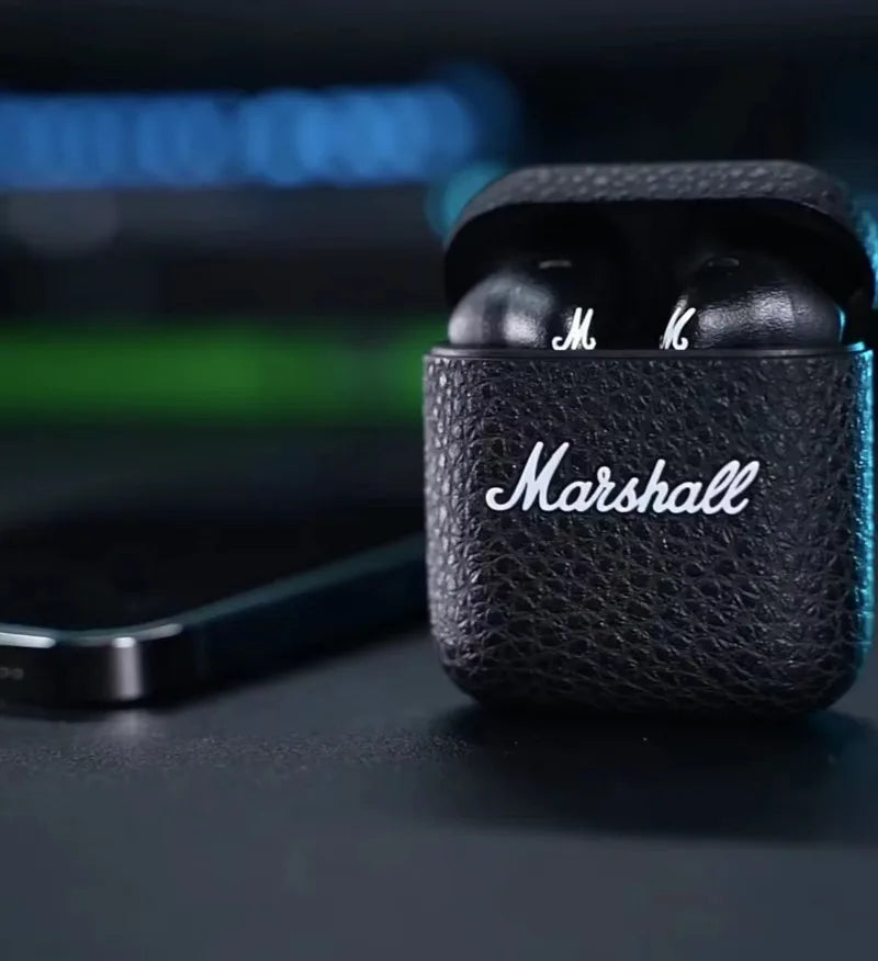 Marshall MINOR III 100%Original Earphones Wireless Bluetooth 5.1 Headphones Sports Denoise Hi-Fi Bass Subwoofer Music Headset