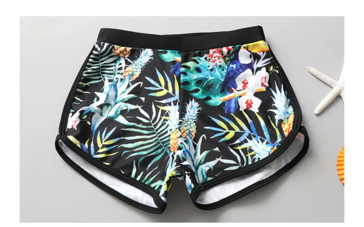 Girls Swimming Suit Children's Swimwear Three-Piece Set Quick Dry Sun Protection Large Size Polyester Fiber Student Girl