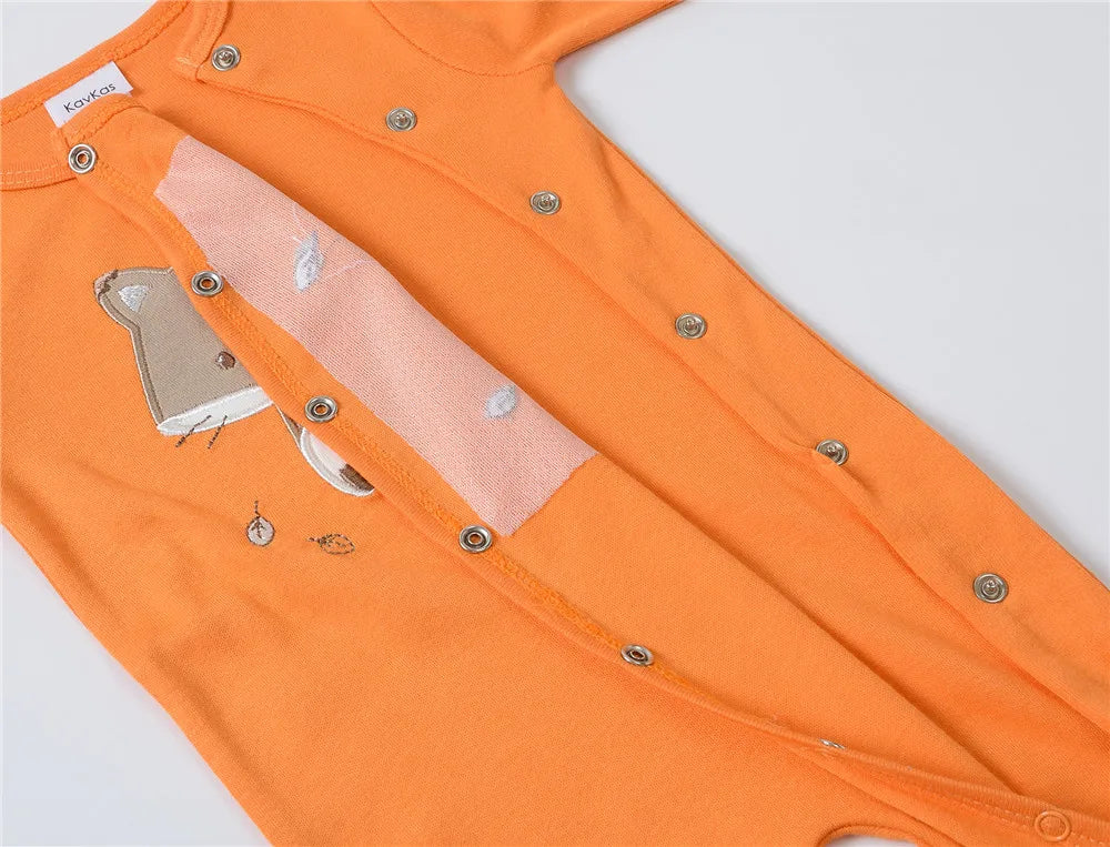 2025 3 pcs/lot Baby Boy Girls Rompers 100% Cotton Long Sleeve Overalls 0-12 Months Cool Print  Newborn Jumpsuit