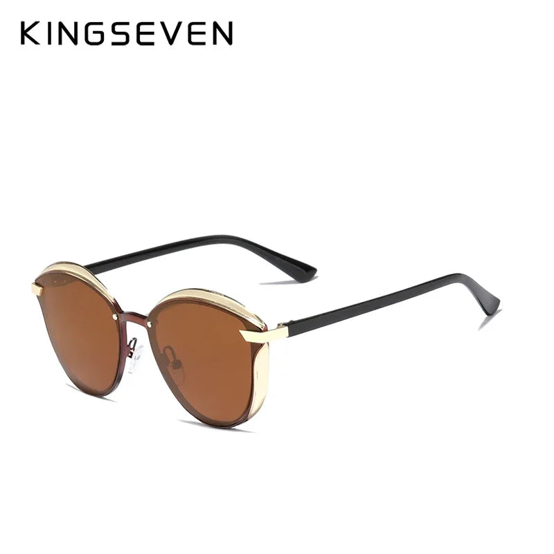 KINGSEVEN Cat Eye Polarized Sunglasses Women Luxury Ladies Fashion High Quality Driving Glasses Antu-UV400 Protection Eyewear