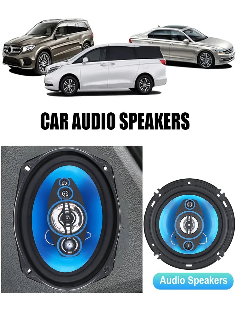 4/5/6/6*9Inch Car Speakers HiFi Coaxial Subwoofer Universal Automotive Audio Music Full Range Frequency Car Stereo Speaker 1Pair