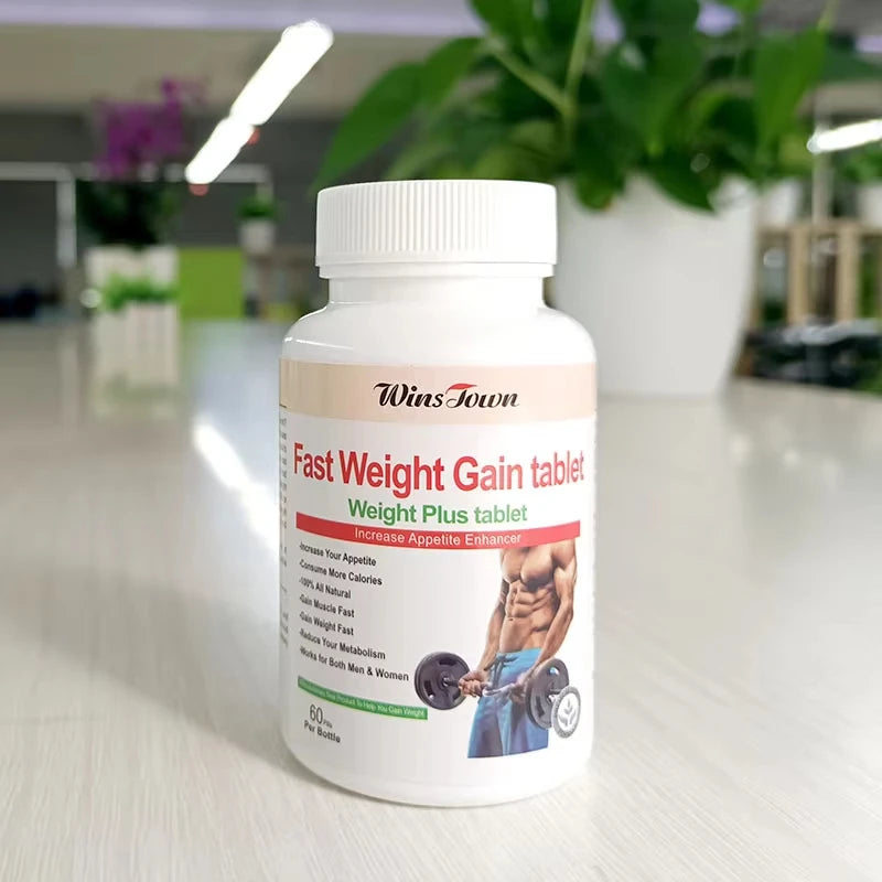2 Bottle Fast Weight Gain Tablet For Men Boost Max Muscle Building Mass Gainer Body Weight Quick Growth Weight Gain Capsules