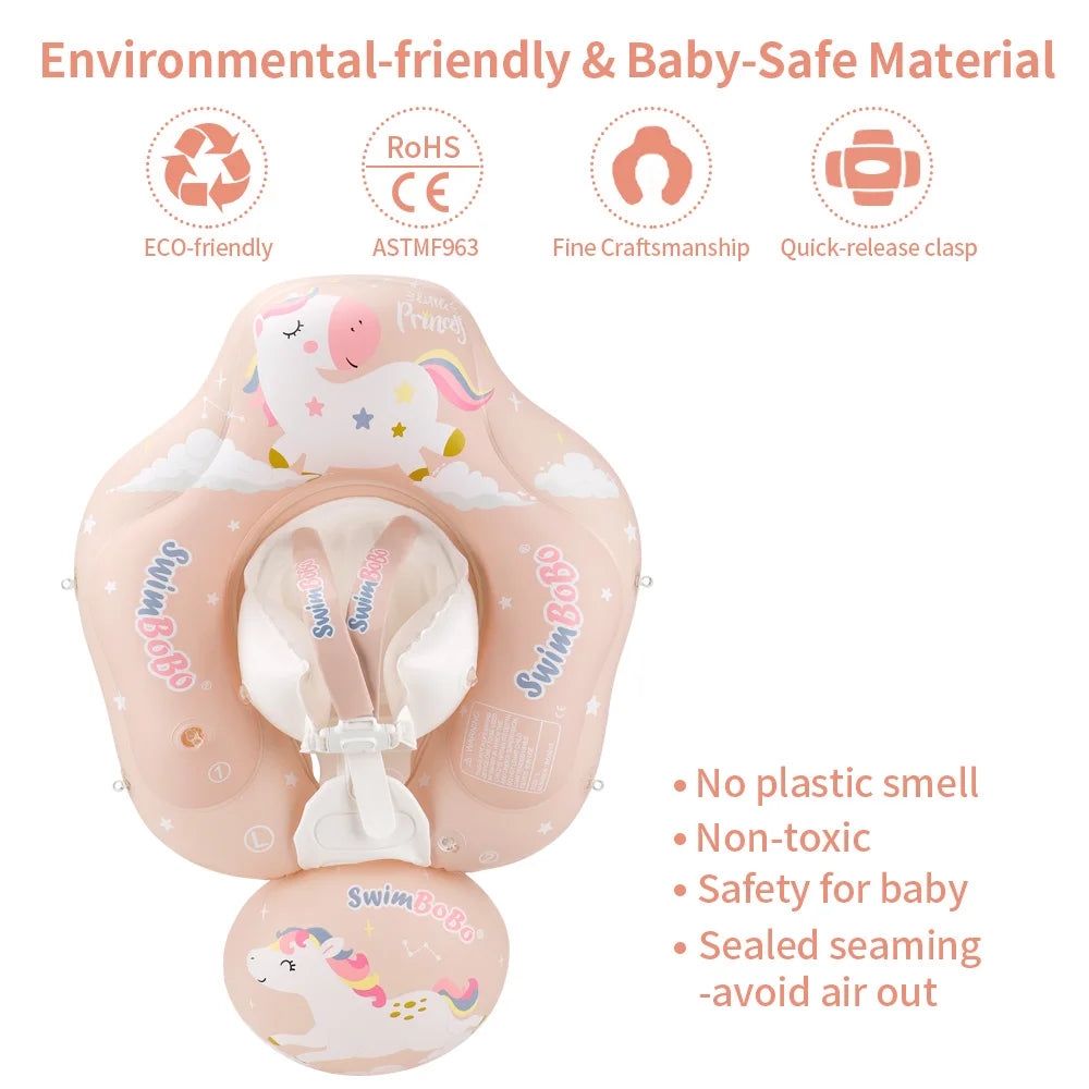 Swimbobo Baby Swimming Float With Canopy Inflatable Infant Floating Ring Kids Swim Pool Accessories Circle Bathing Summer Toys