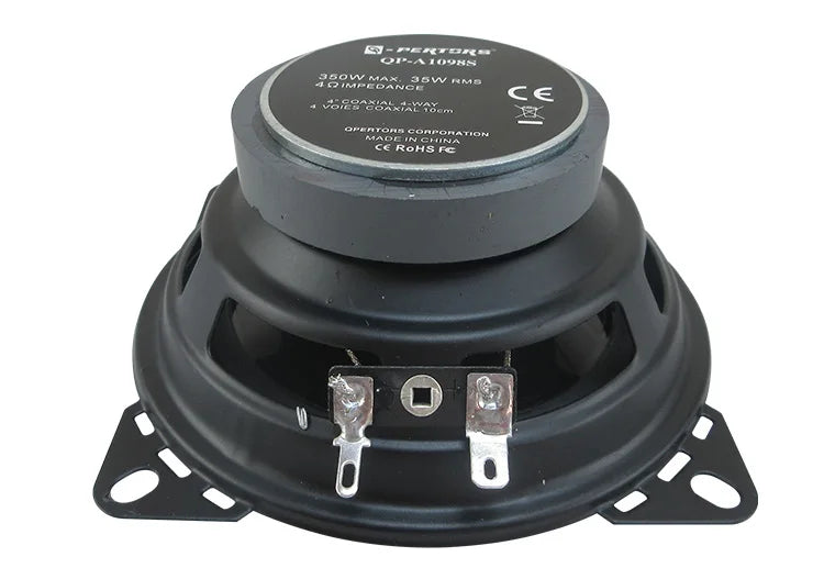 A Pair of 4" Coaxial Speaker 4-Way 350W Max Music Power Subwoofer Nominal Power 35W Impedance 4 Ohms for Audio Systems