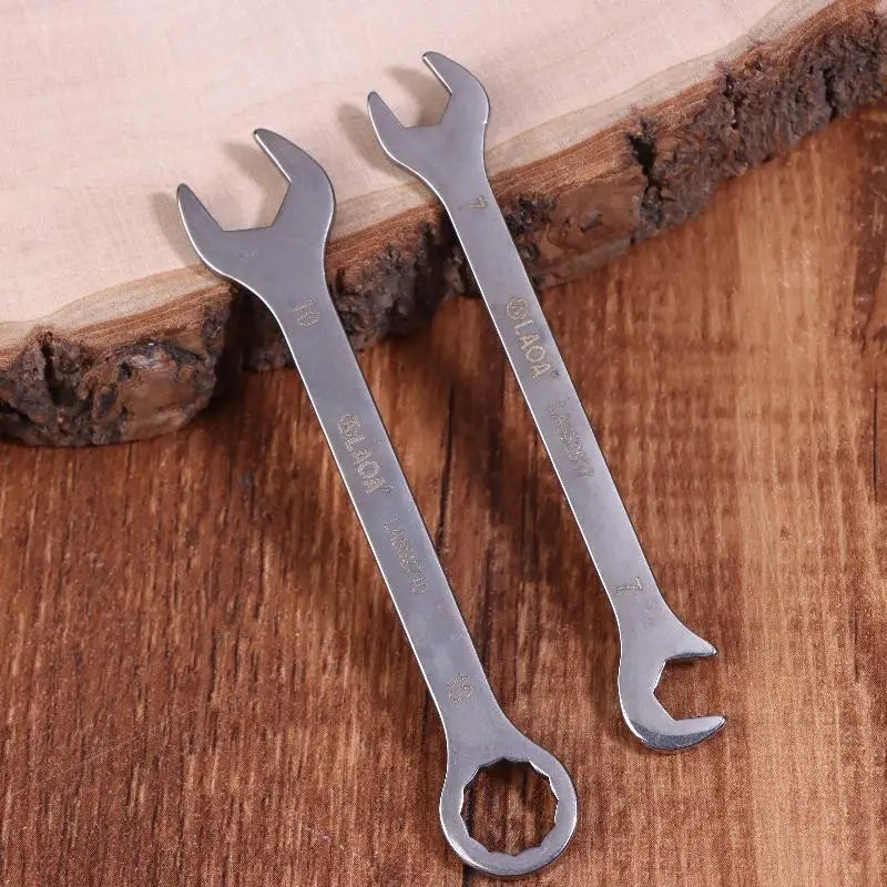 1/8/10Pcs Mini Thin Stainless Steel Double Open-end Wrench 5-11mm Dual-purpose Wrench For Repair Hand Tool Accessory