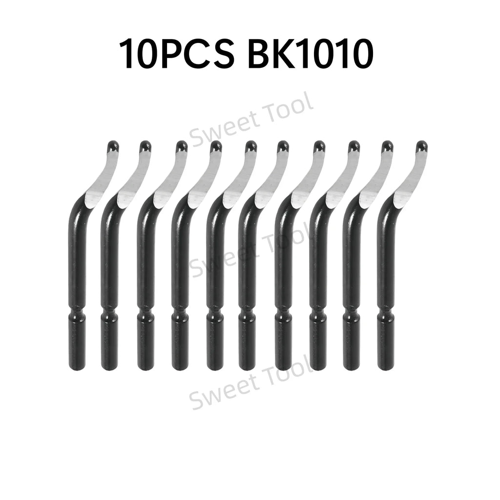 Deburring Tool Set RB1000 Black Metal Handle with 1/10/11 Swivel Blades for Metal PVC Plumbing 3D Printing Plastic Copper Resin