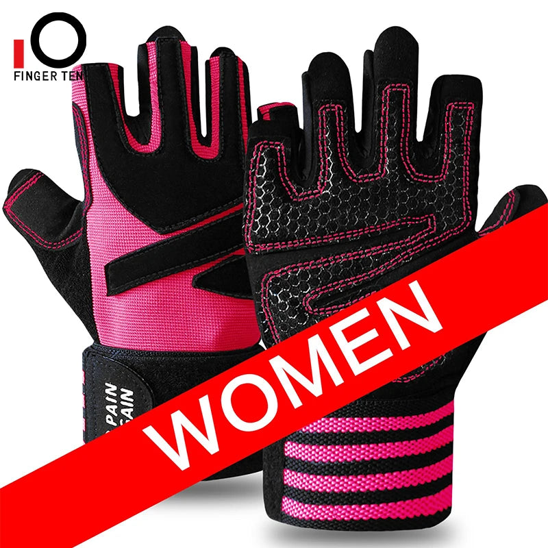 Weight Lifting Gloves Men Women Half Finger Gel Full Palm Protection Gym Glove Fitness Workout with Wrist Support Drop Shipping