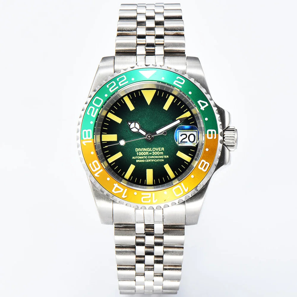Luxury NH35 Watch 40mm Diver Men's Mechanical Watch Sapphire Glass Automatic Watch NH35 Stainless Steel Watch for men