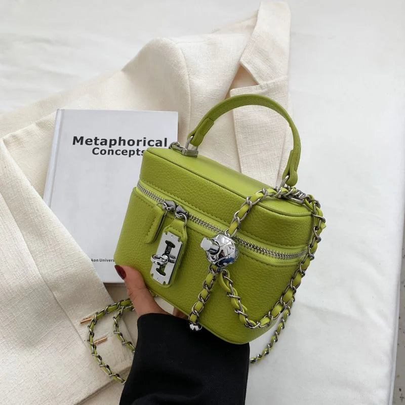 Fashionable Chain Strap  Square Bag for Women Summer New Style Handbag High Quality Crossbody Bag Stylish Trendy Small Bag