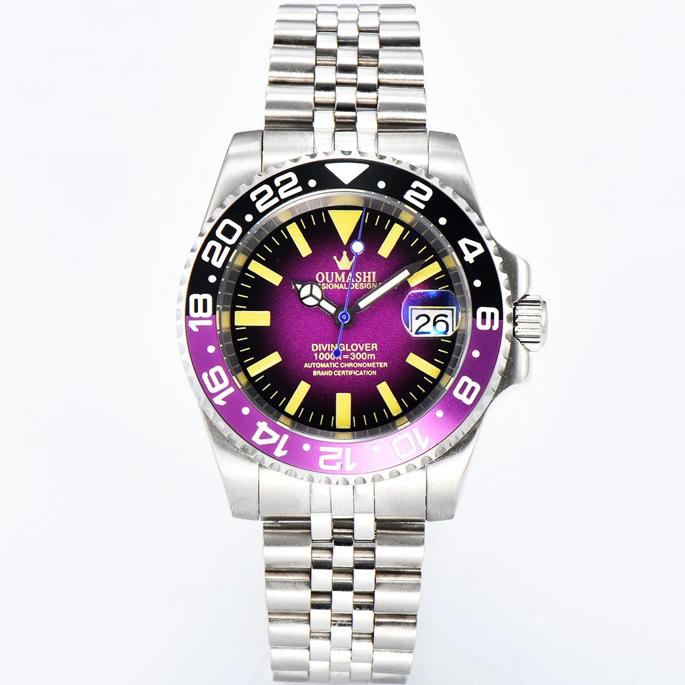 Luxury NH35 Watch 40mm Diver Men's Mechanical Watch Sapphire Glass Automatic Watch NH35 Stainless Steel Watch for men