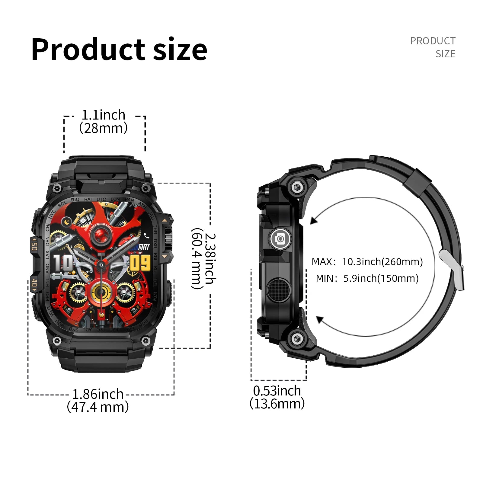 APPLLP 7 MAX 5G LTE Smartwatch 2.06inch Amoled Larger Screen Android 10.0 Smart Watch With 8MP Rotary Camera Sim Card Slot WIFI