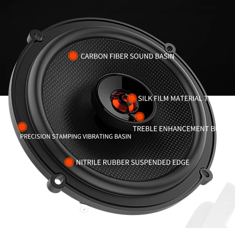 JBL Car Audio Speaker 6.5-inch CLUB 625SQ Coaxial Speaker Treble Subwoofer Full Band Stereo Surround Speaker